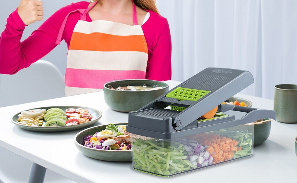 MandoSlicer™ | Mandoline - Cuisine | 12 en 1 - L'accès Cuisine