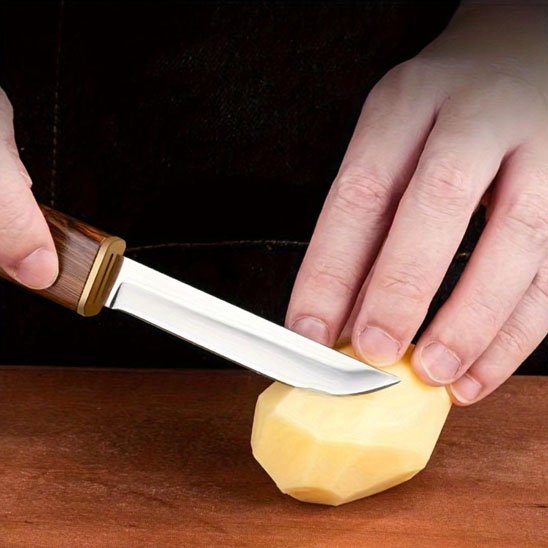 Double couteau cuisine professionnel | Acier inoxydable