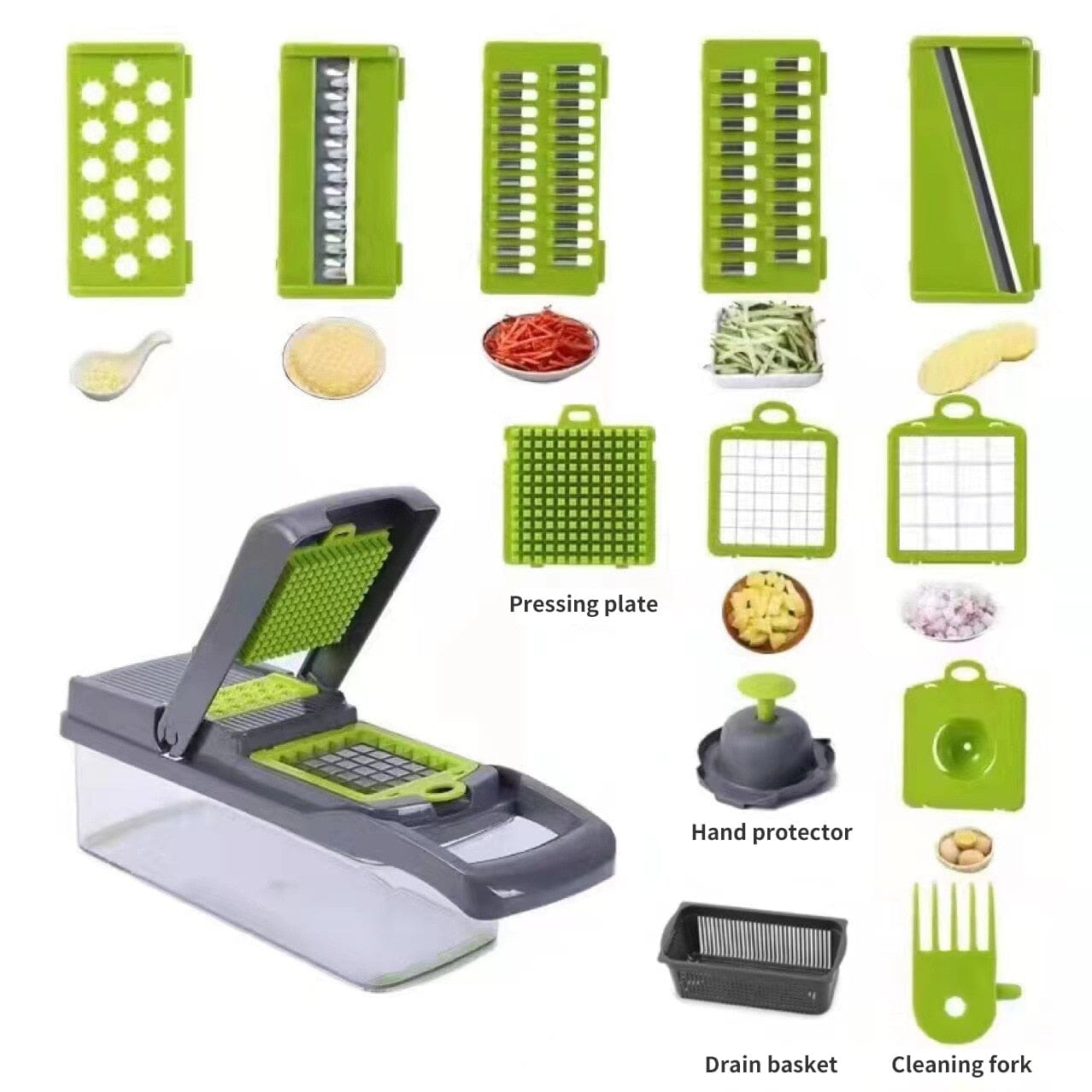 MandoSlicer™ | Mandoline - Cuisine | 12 en 1 - L'accès Cuisine