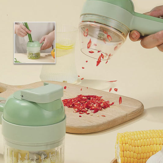 Le Hachoir Électrique Sans Fil CutHach™ 4 en 1 | Puissant et Polyvalent